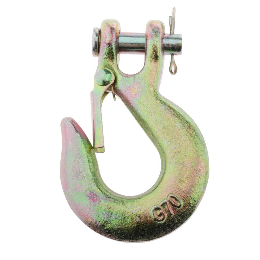 1/4'' Clevis Slip Hook with Safety Latch - Heavy Duty Marine Grade Stainless