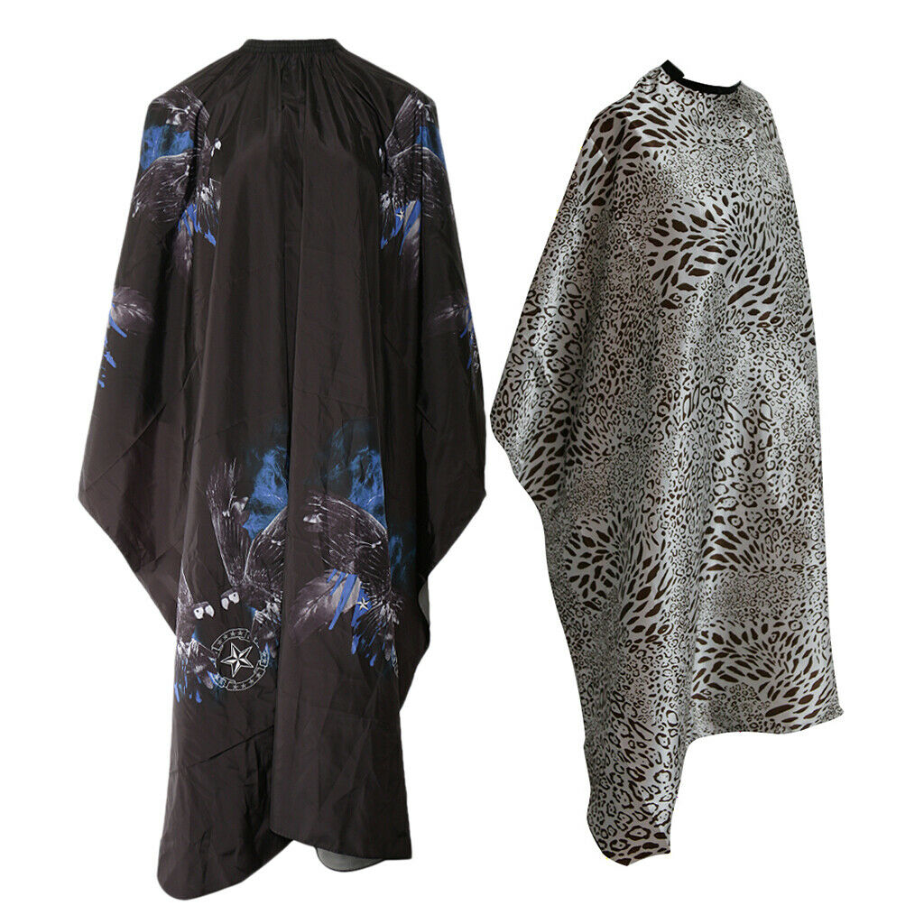 2 Pieces Washable Hair Cutting Capes Gowns Barber Shop Gown Cloth Apron