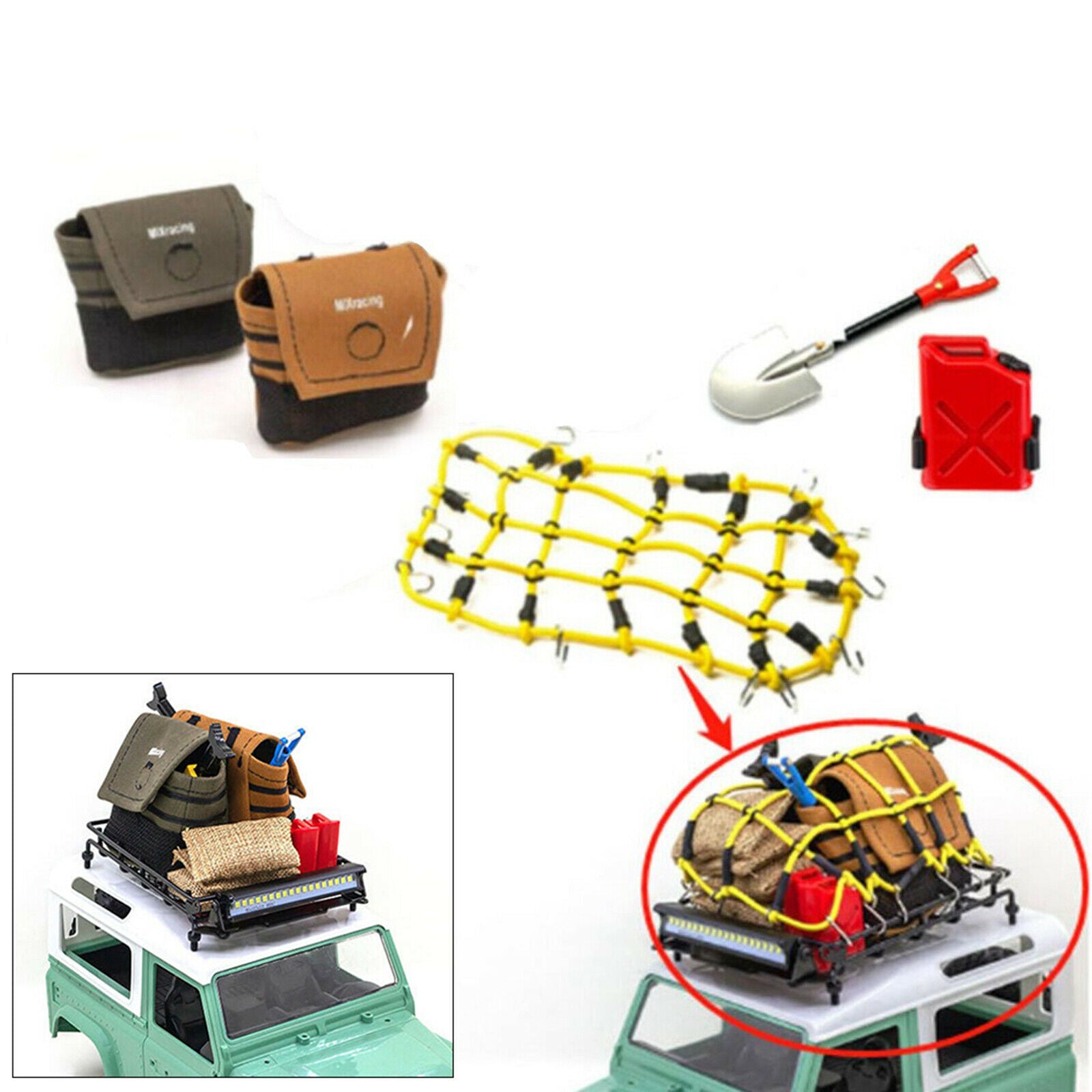 Luggage Net for Axial SCX10 D90 4WD RC Car Monster Truck DIY Decor