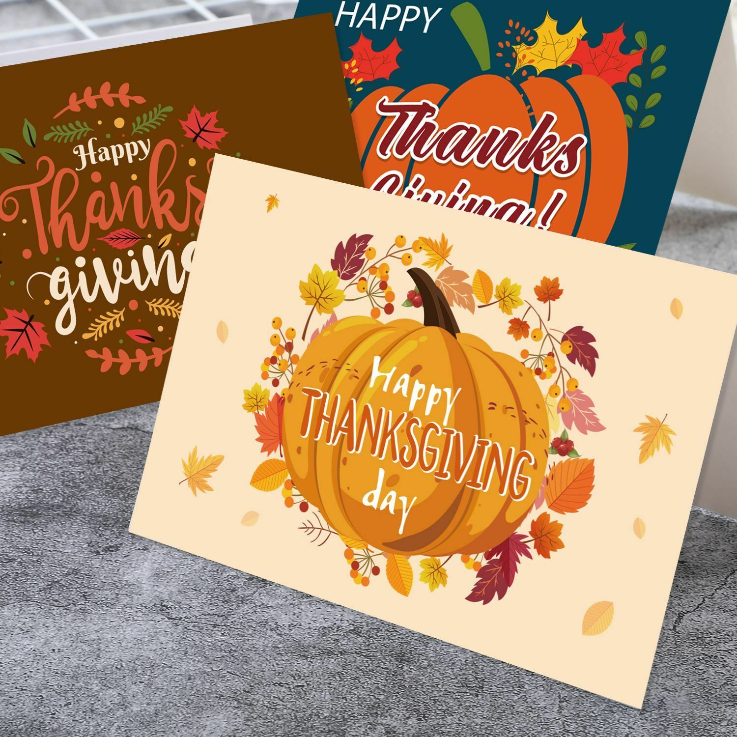 Envelopes Thanksgiving Greeting Cards Note Cards Thank You Greeting Cards Set