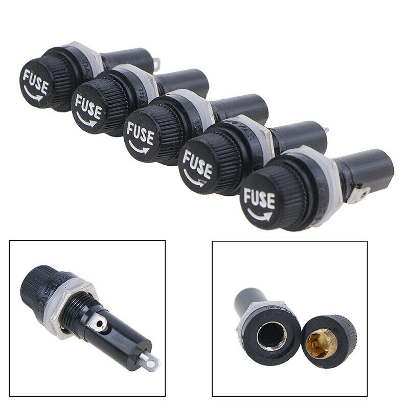 5pcs 6*30mm glass fuse holders 6x30 insurance Panel tube socket fuse hoZ1.l8