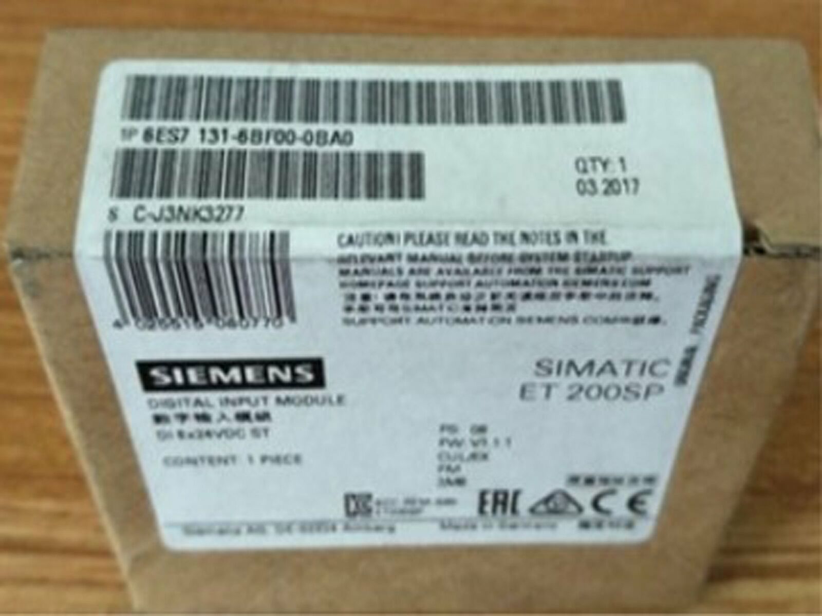 1PC Siemens 6ES7131-6BF00-0BA0 New In Box 6ES7 131-6BF00-0BA0 one year warranty