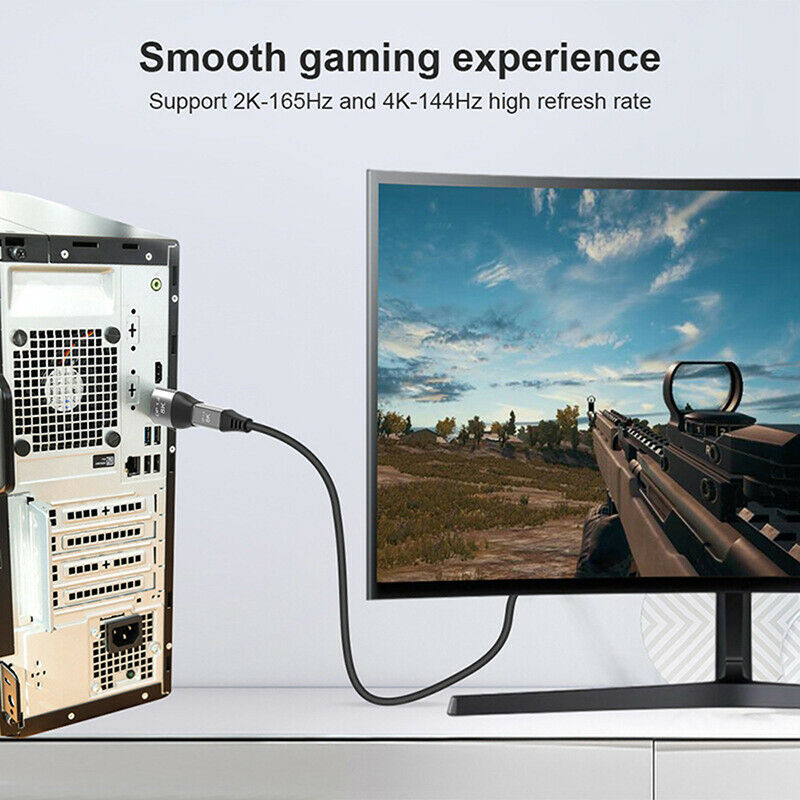 8K 60Hz Mini DP to DP Adapter 4K 144Hz DisplayPort Converter for Computer_AU