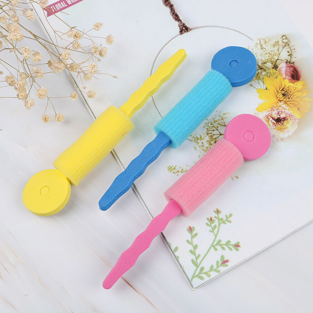3X Soft foam sponge DIY styling hair rollers rods flexible hairstyling cu.l8
