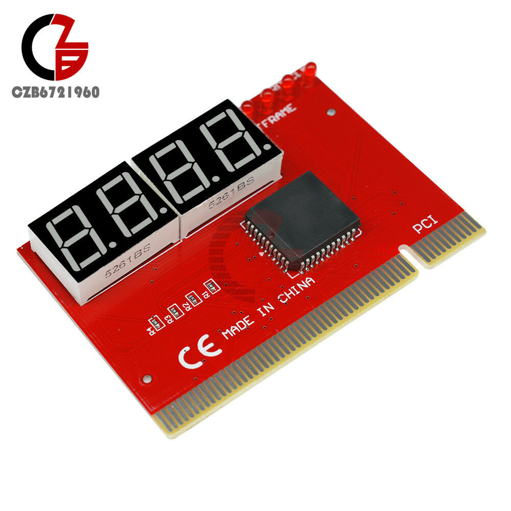 4-Digit PC Mainboard Motherboard Diagnostic Analyzer Tester Computer PCI Card