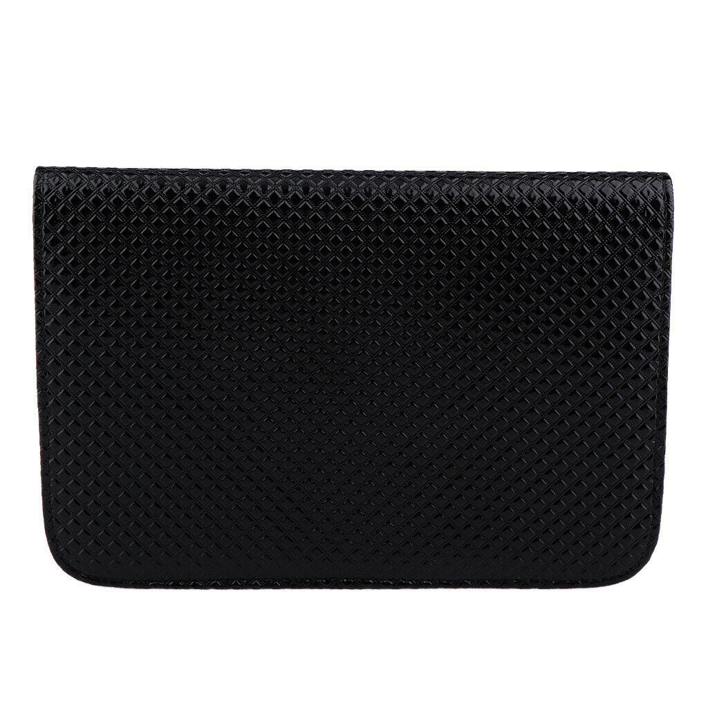 Durable PU Leather Hair Cutting Scissors Holder Case Pet Hairdressing Bag Black