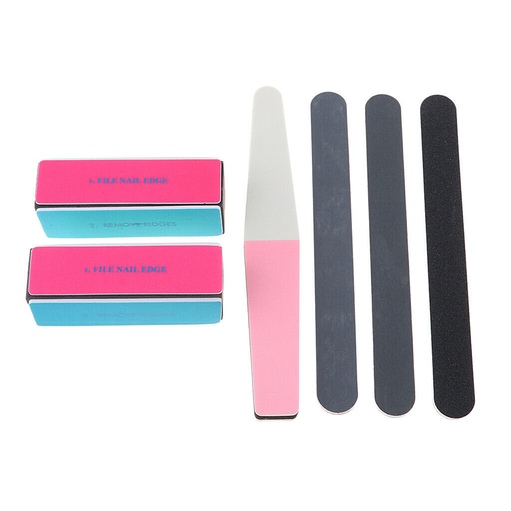 6Pcs Sand File File Polishing Tool Nail Block for Wood, Plastic,