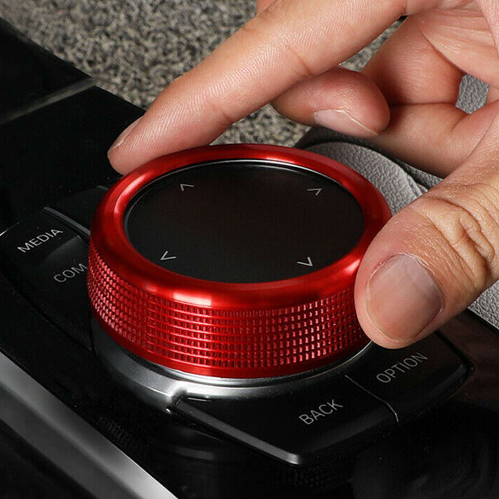 1x For BMW 1 2 3 4 5 6 7 XSeries Knob Cover Ring 7 Buttons Multimedia Controller