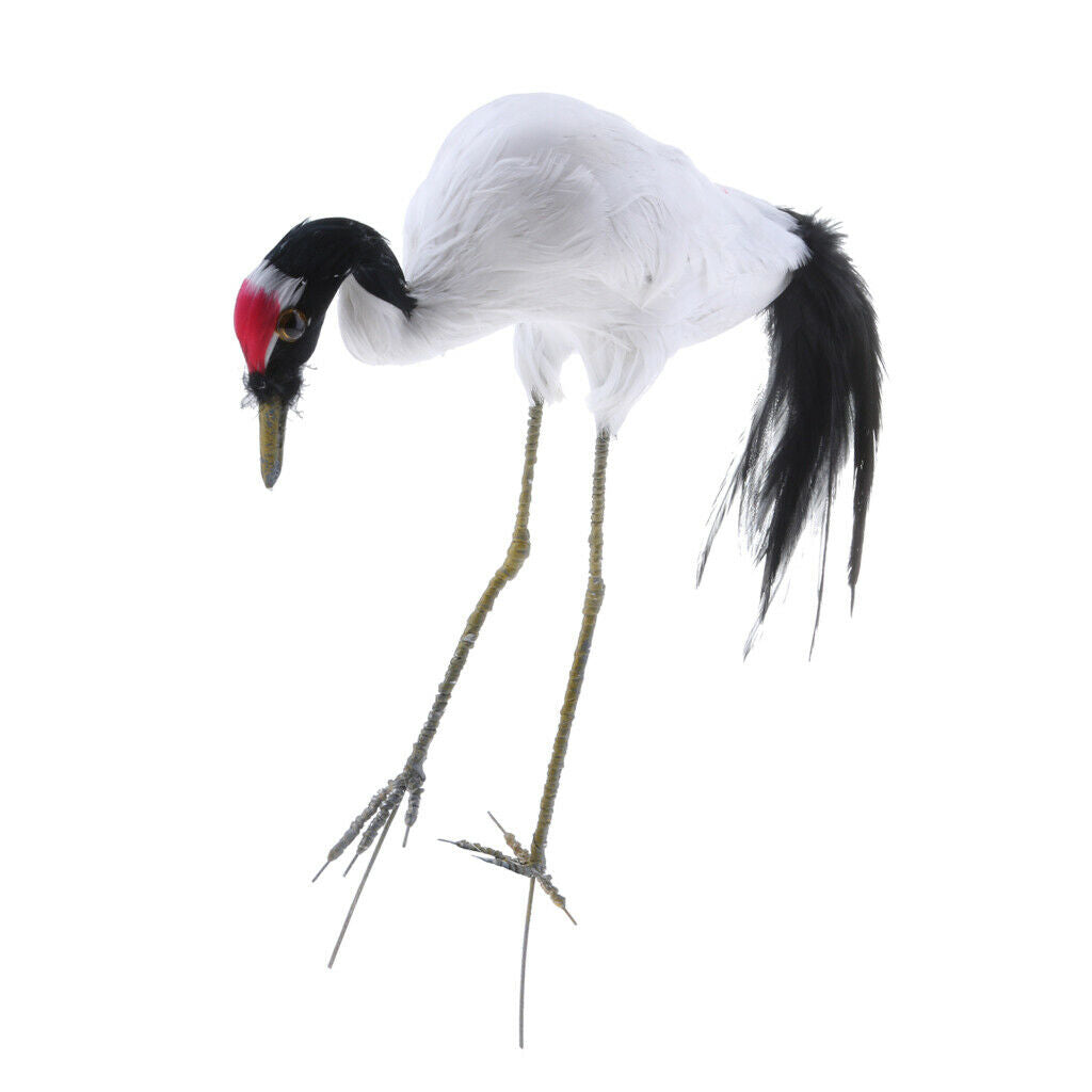 Artificial Red-crowned Crane Outdoor Garden Yard Pond Ornament Sculpture #2