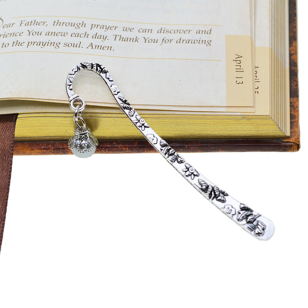 20pc Retro Beading Metal Bookmark Book Marker Stationery Label Jewelry Craft