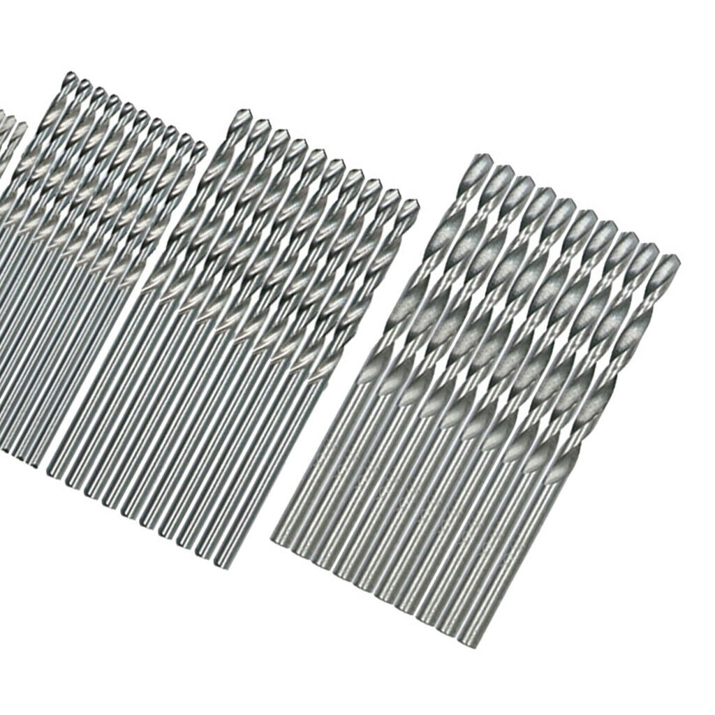 Professional High Speed Steel Twist Drill Bit Set 1-3mm for Rotary Tool 50pcs