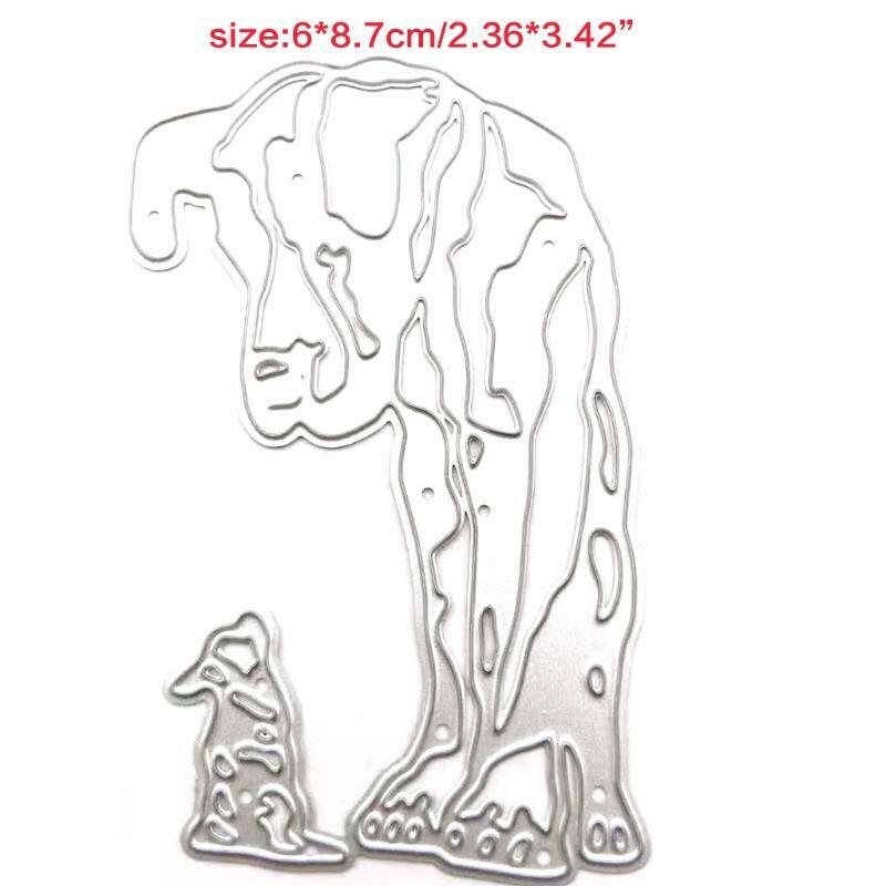 Dogs Metal Cutting Dies Stencil DIY Scrapbooking Album Paper Card Template Mold