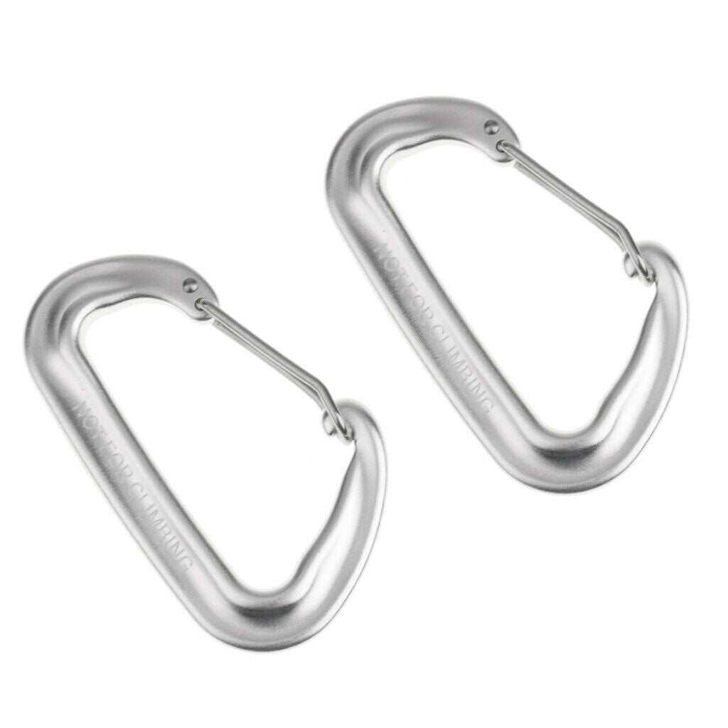 2x outdoor camping wire gate lock spring snap lock snap hook