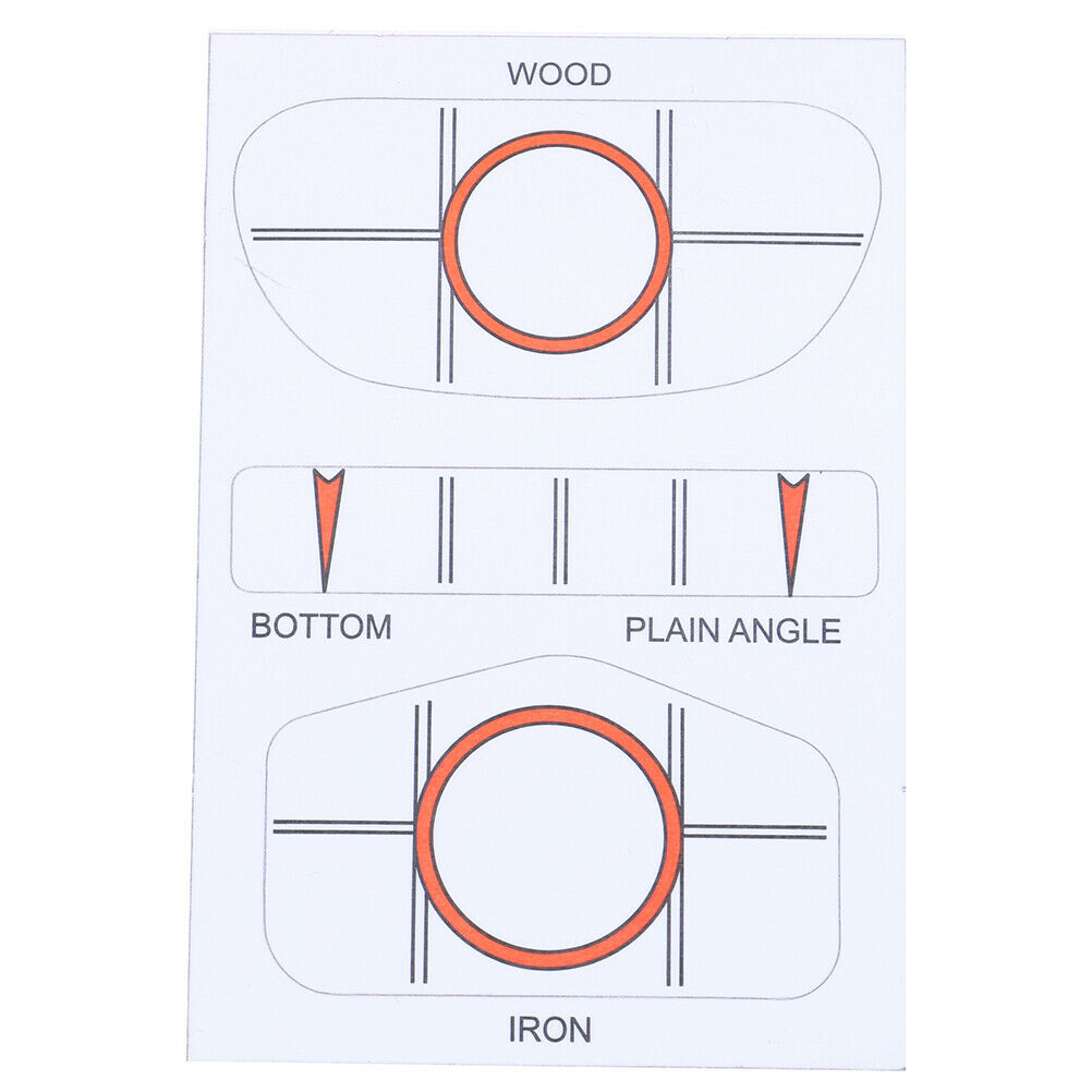 10 Sets Golf Impact Tapes Labels Training Aids Recorder Kit Golf Training EBBDA