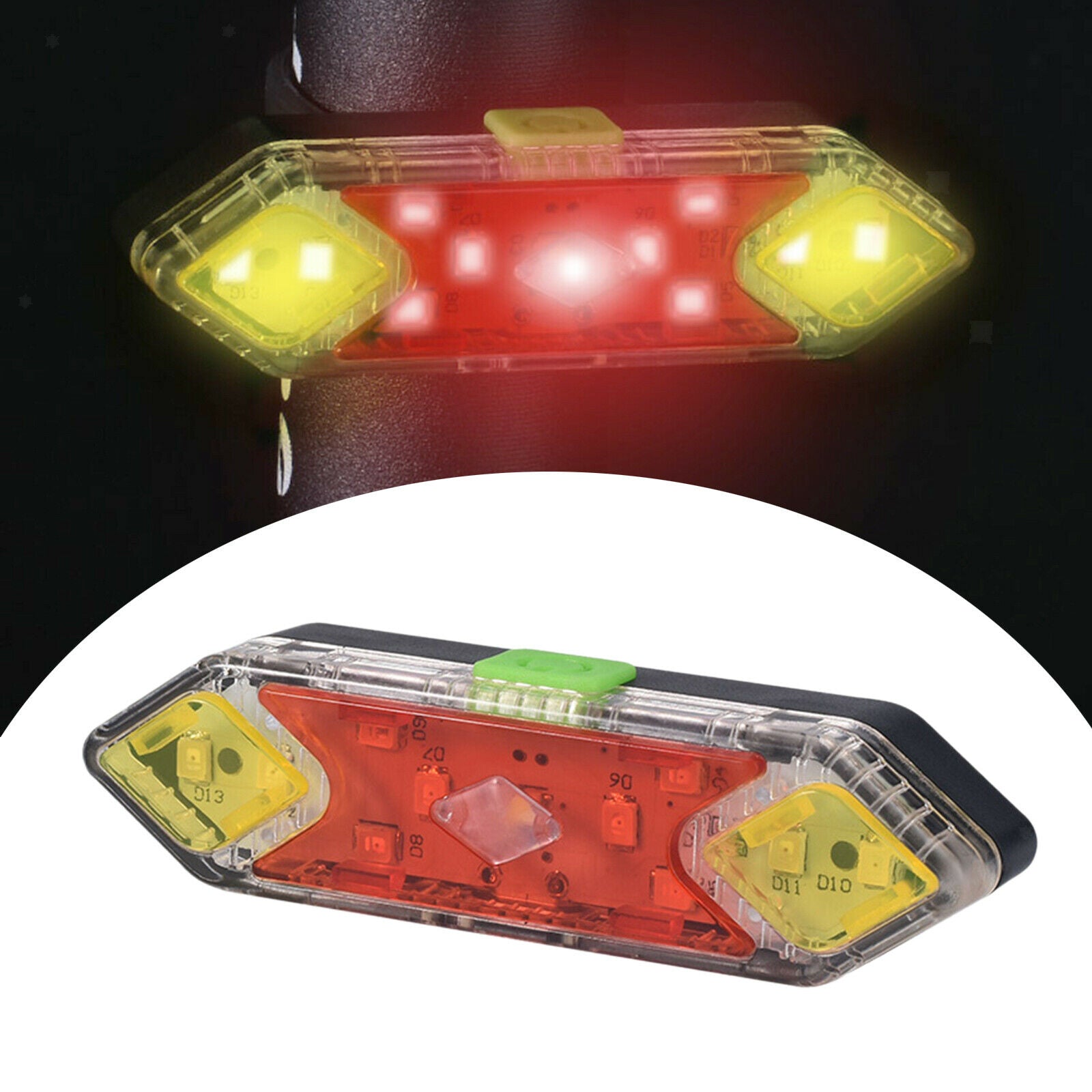 Bright 600 Lumen Bike Rear Light Back Taillight Night Cycling Bicycle Lights