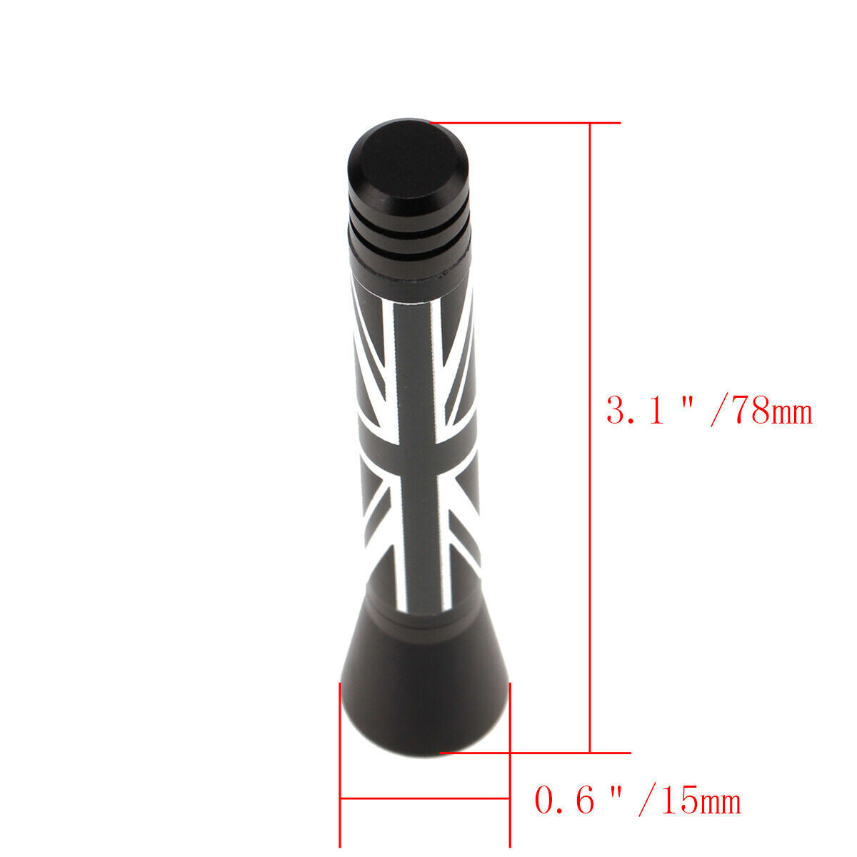 Dark Gray Car Mounted  Radio Antenna With Spring Aerial Classic Universial