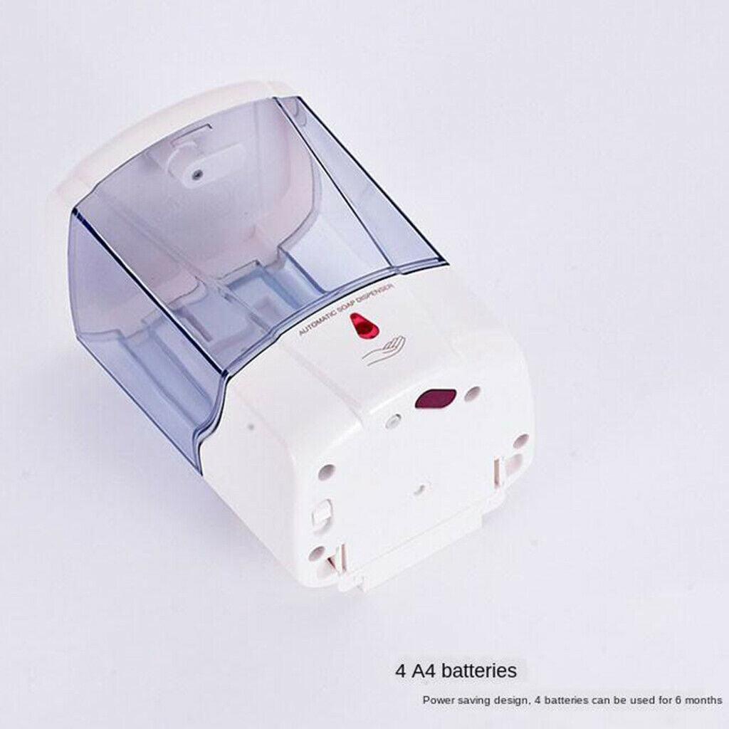 2x Automatic Liquid Soap Dispenser Wall Mounted w/Infrared Sensor Non-Drip