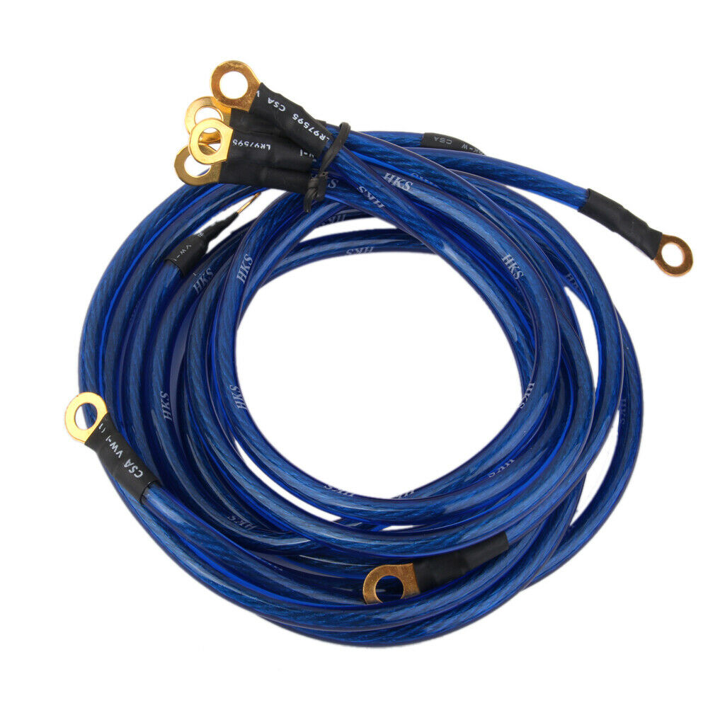 5x Universal Car Truck 5-Point High-Performance Ground Wire System Kit