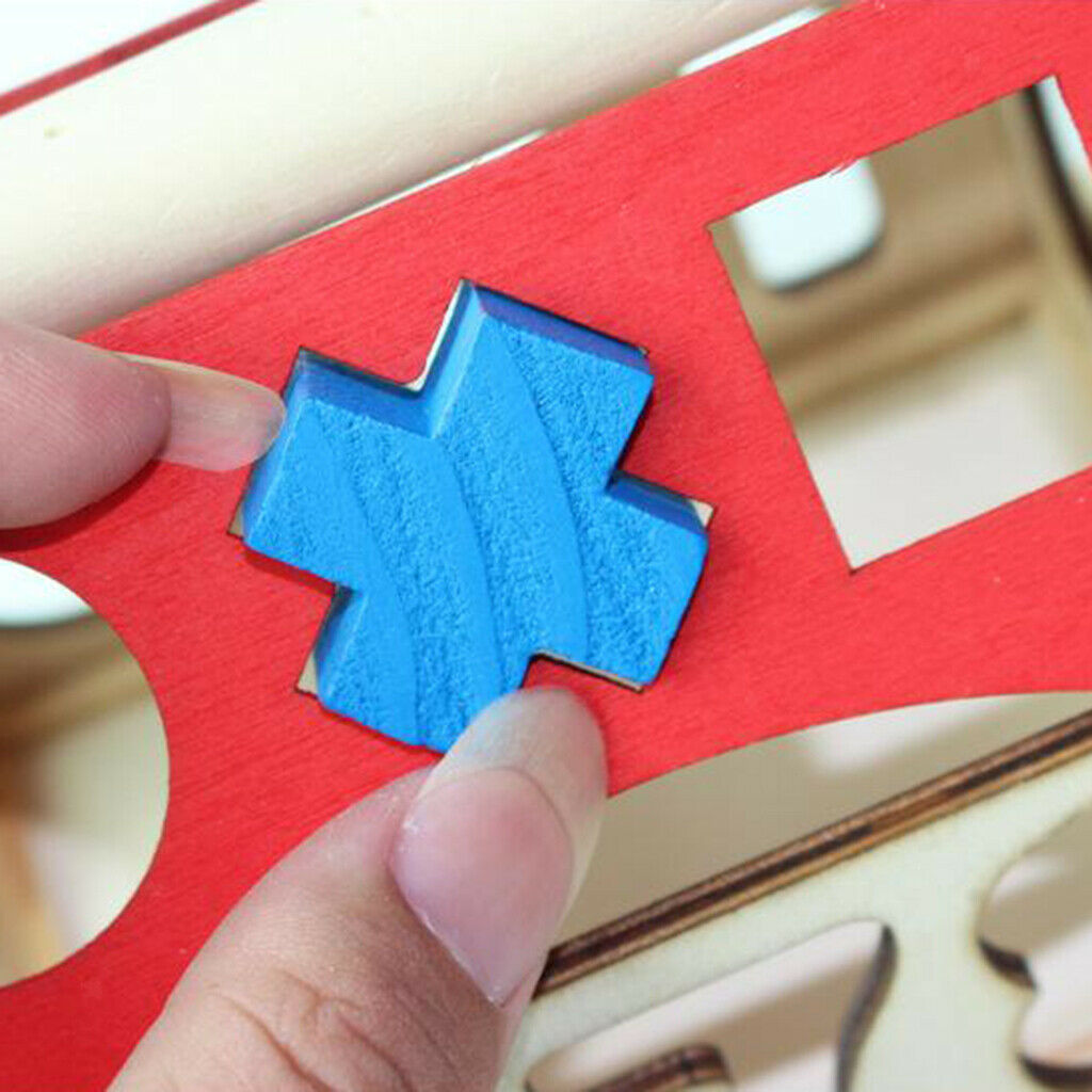 Colorful Number and Shape Blocks Educational Math Training Interactive Toys