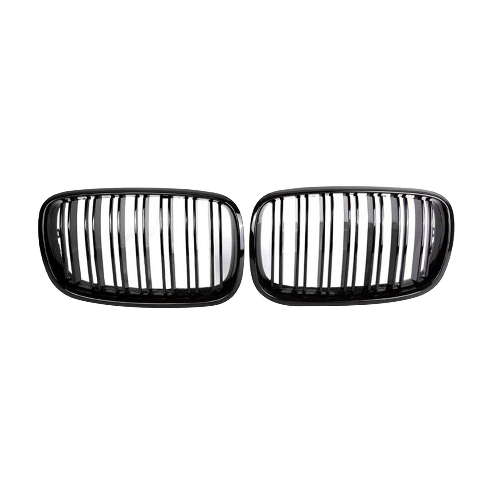 Black Front Kidney Grills Grille for BMW E70 X6 E71 X5M X6M 2007-2013 Set