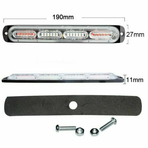 White Strobe 24LED Beacon Flashing Side Marker Light