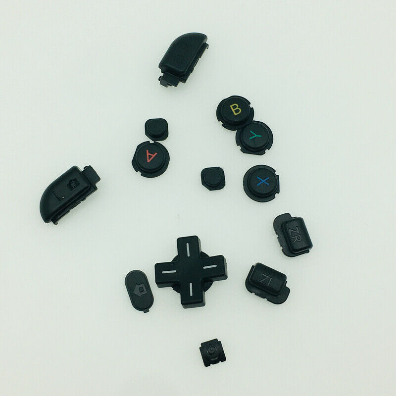 10sets Black For New 3DS LL XL ABXY Buttons D Pad Power L R Trigger Buttons Kits