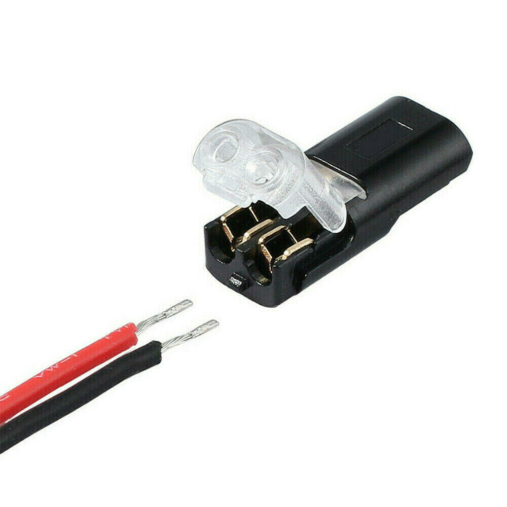 10pcs 2-Pin Way Plug Auto Car Waterproof Electrical Connector Wire Cable Tool US