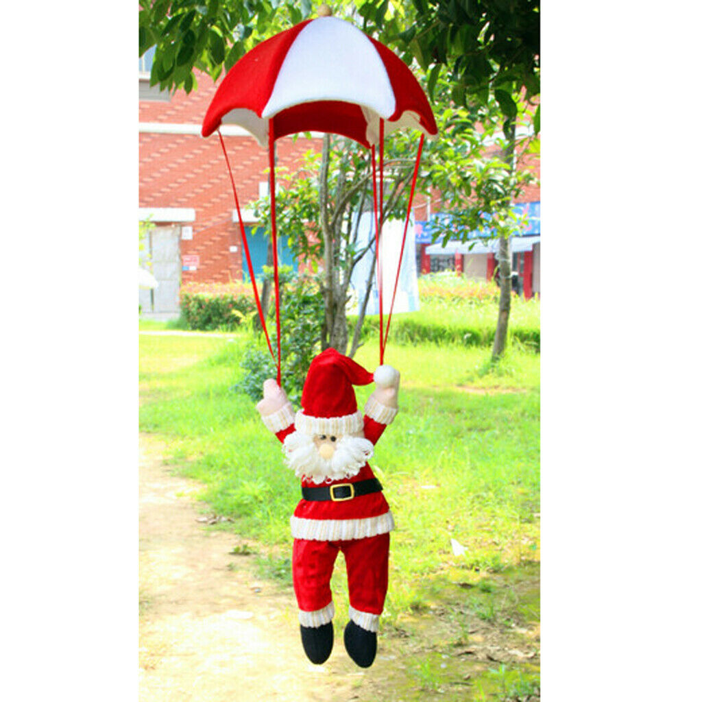 Parachute Santa Decor Xmas Parachute Christmas Santa Crafts Child Toys
