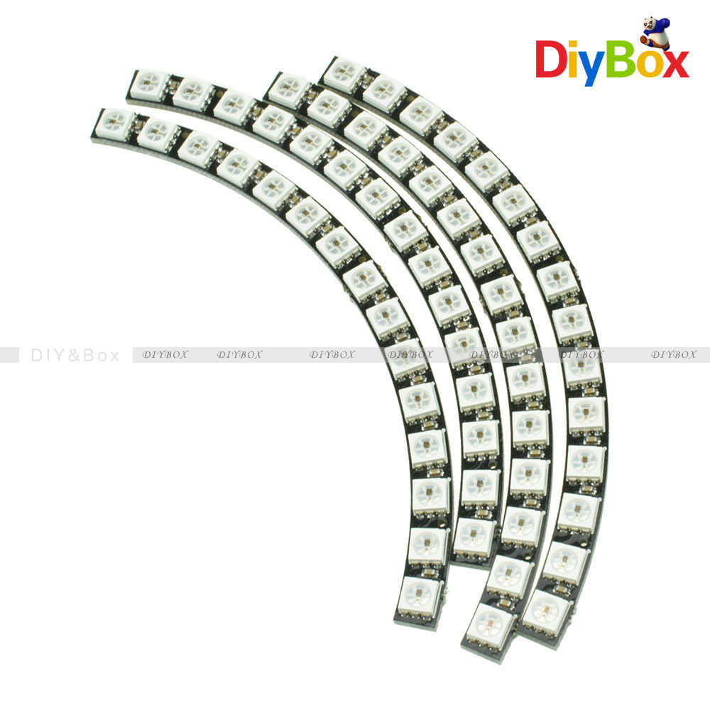 Ring Wall Clock WS2812 5050 60 RGB LED Ultra Bright Lamp Panel For Arduino DIY
