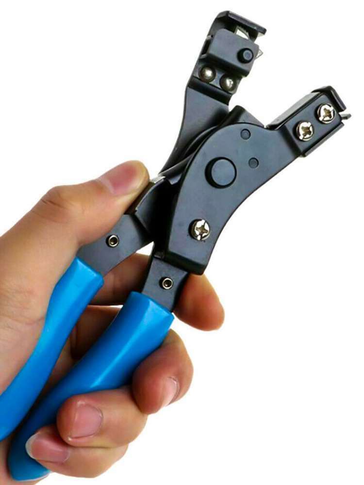 Cable Tie Fasten Gun Pliers Crimper Tensioner Cutter Stainless Steel Tools