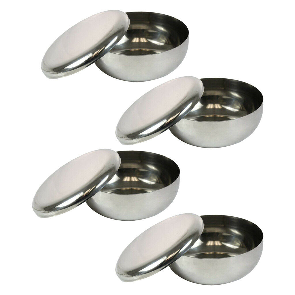 4Pcs Rice Steaming Bowl Food Container Milk Noodles Mixing Bowl for Kid's