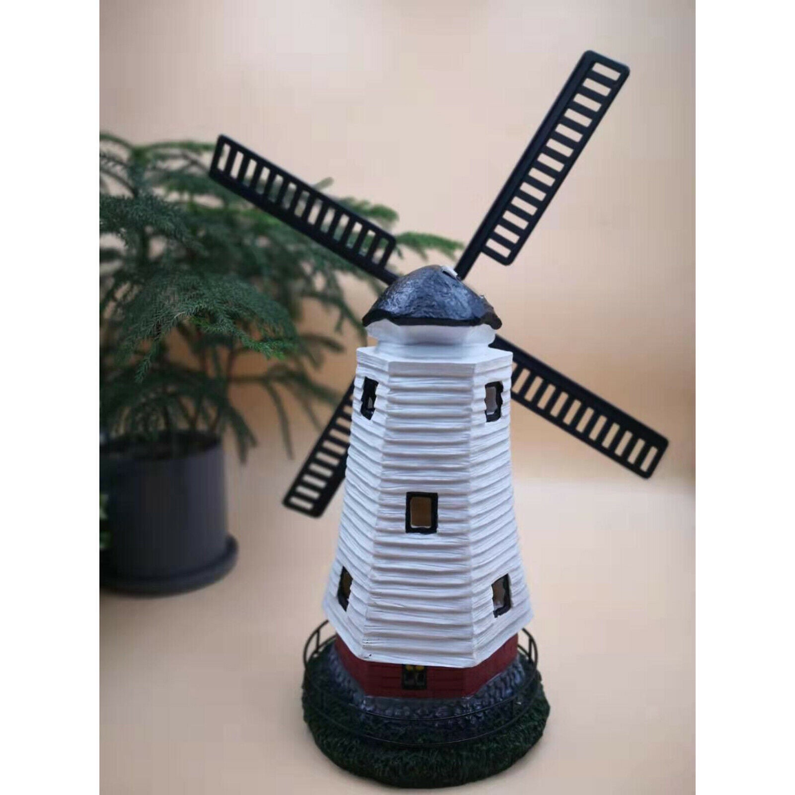 Waterproof Garden Solar LED Light Windmill Pathway Garden Lawn Decor Lights