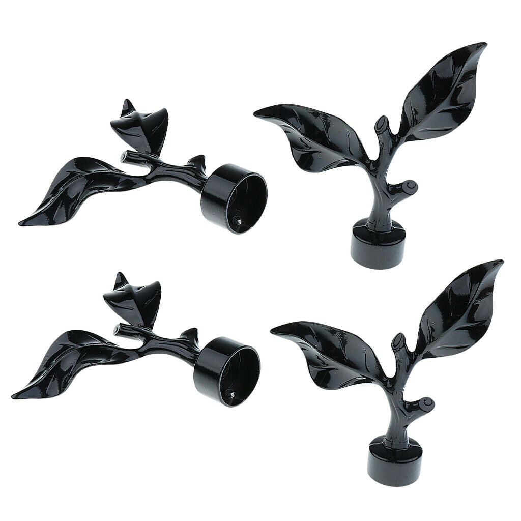 4-Piece Home Curtain Rods and Hardware - Decorative Ball Rods for Home Decor