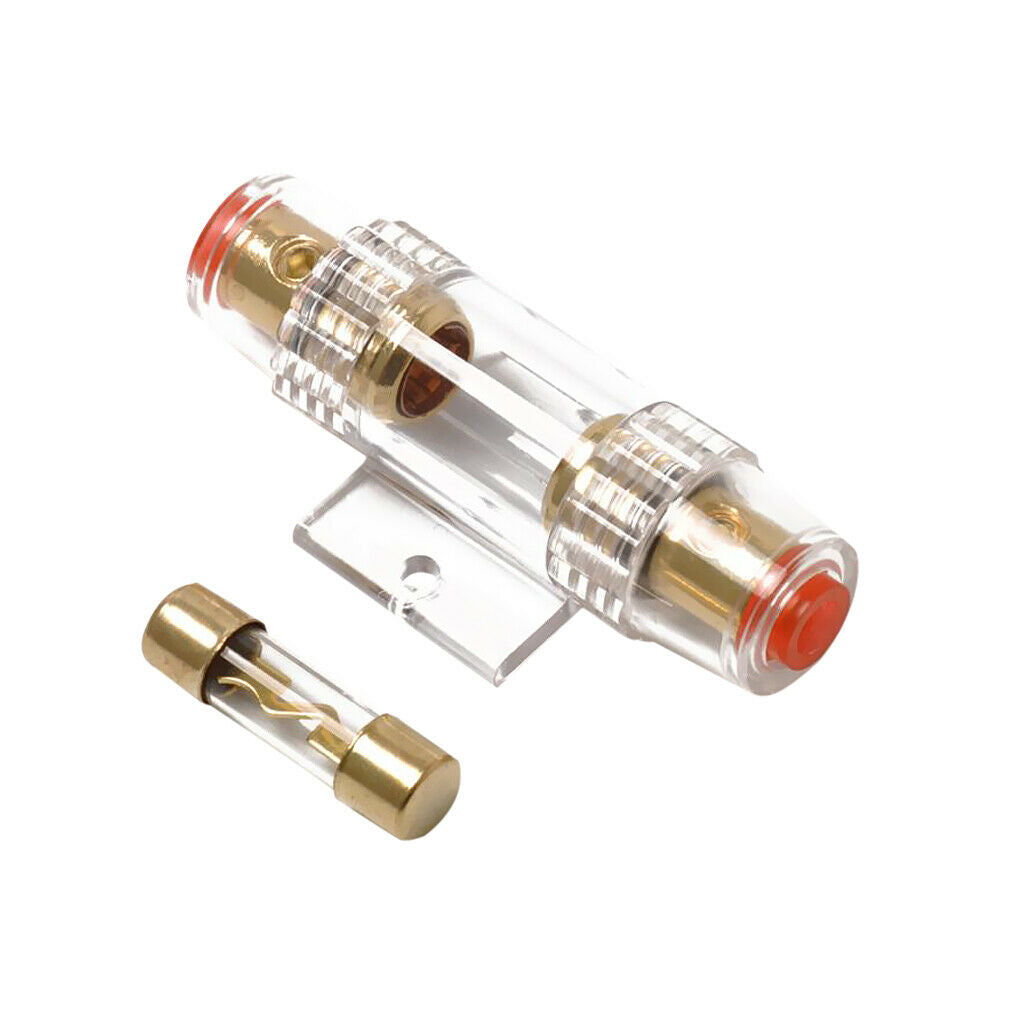Car Audio Inline 4 or 8 Gauge AWG AGU Fuse Holder Box With 100 Amp Fuse
