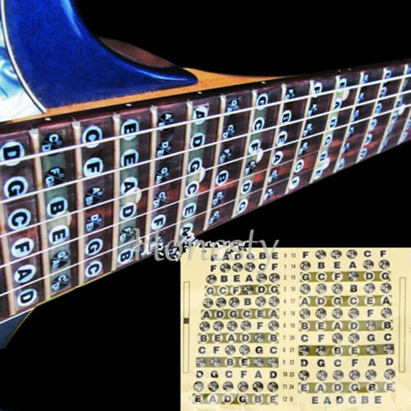 Guitar Fret Scale Musical StickerNeck Fingerboard FretboardNote Learn Prac.l8