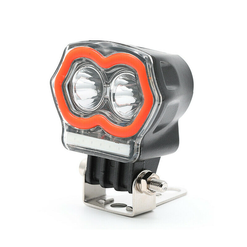 Motorcycle LED Fog Light Angel Eye Aperture Street Bikes Spot Lamp with Bracket