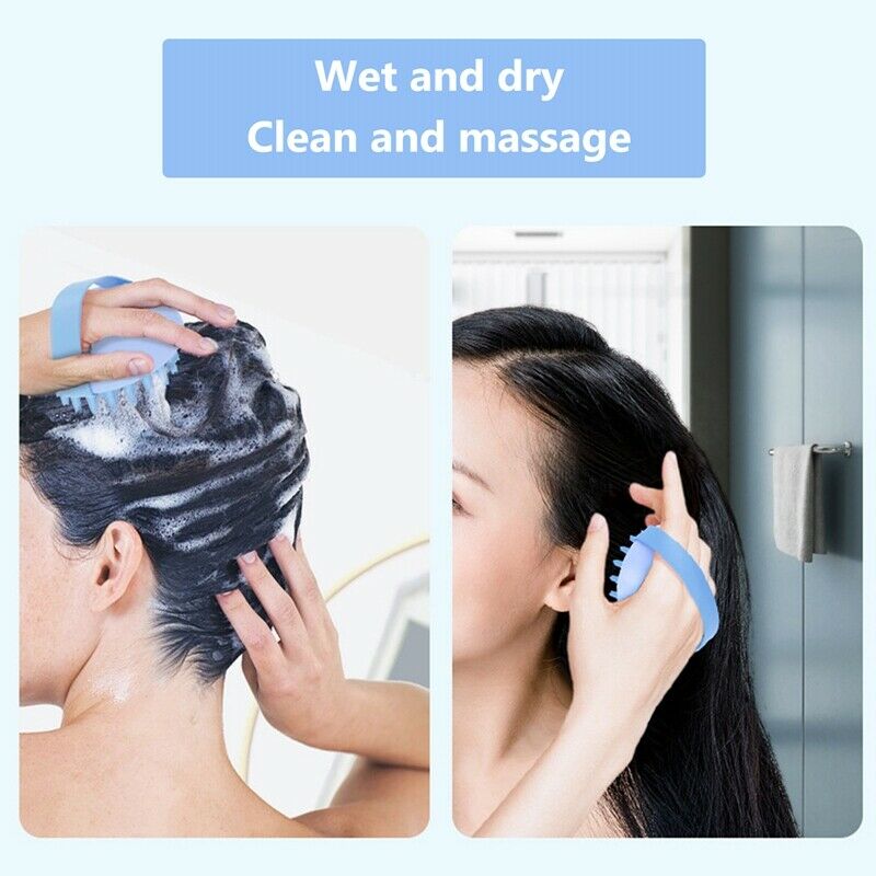 4 Pcs Head Body Scalp Massage Brush Detachable Hair Washing Comb Body ShowerG7P7