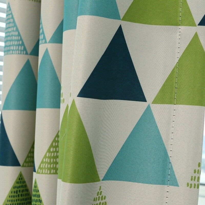 Modern Triangle Window Curtain Drape Screen Sheer Valance Voile Decor GRN