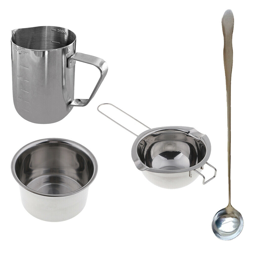 4Pcs/Set Wax Candle Making Kits Wax Melting Pot Rustproof Home Carfts Tools