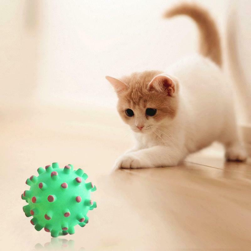 Teeth Cleaning Chew Training Pet Squeaking Pet Dog Ball Pet Bite Chew Ball Gift