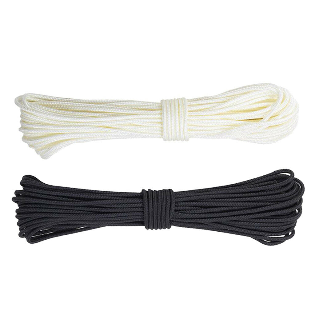 Rope Single Rope for Archery Black And White 2 Pieces 10 Cm