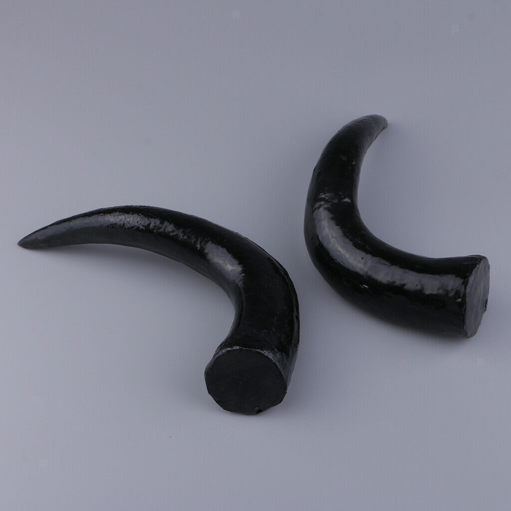 Artificial OX Horn Halloween Costume Accessory Gothic Hair Headband DIY 20cm