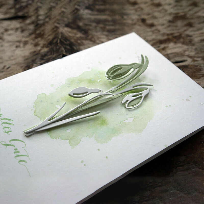 Flower Branch Metal Cutting Dies Stencil for DIY Scrapbooking Paper Card .l8