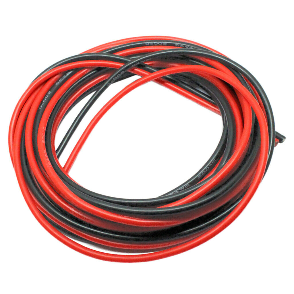 Rolls Electrical Wire High Temperature Resistant Test Cable Red Black