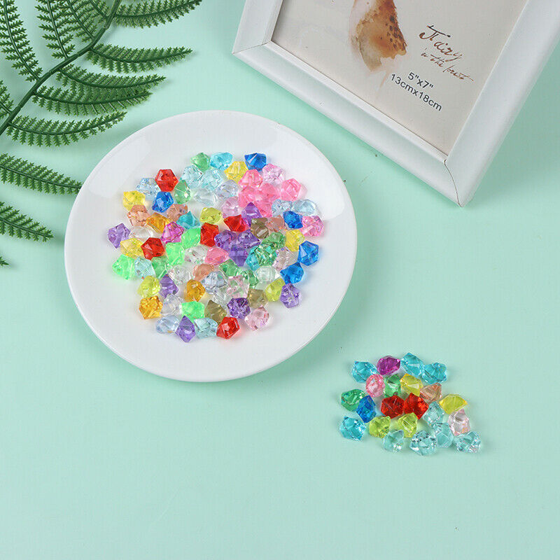 100Pcs Artificial Ice Bare Irregular Plastic Ice Photography Fish Tank De JYDFA