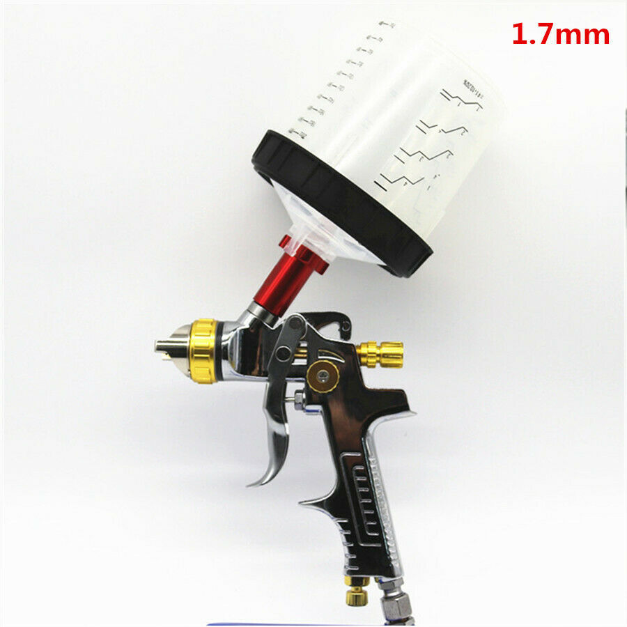 1.7mm Spray gun w/ adapter For pps tank HVLP Spray Gun Auto Feed Paint Spray gun