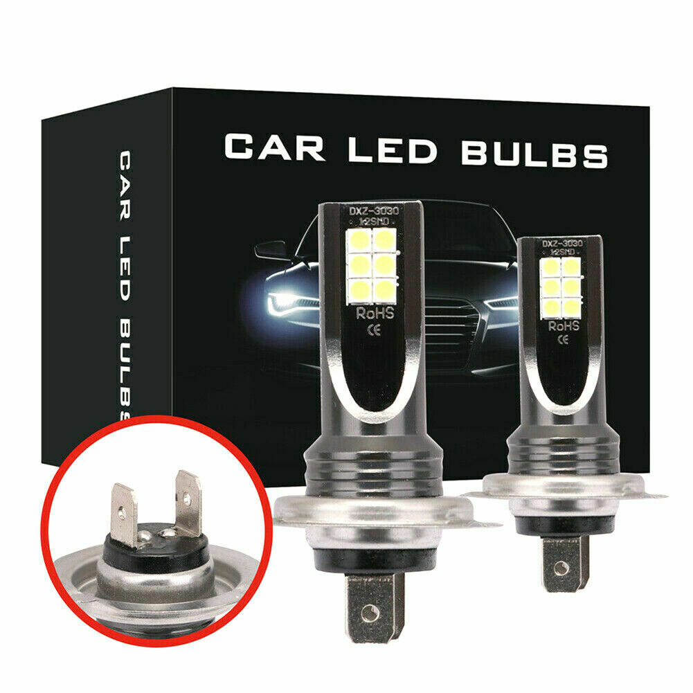 2X H7 LED Headlight Conversion 110W 30000LM 6000K Error Free Canbus Bulb Set !!