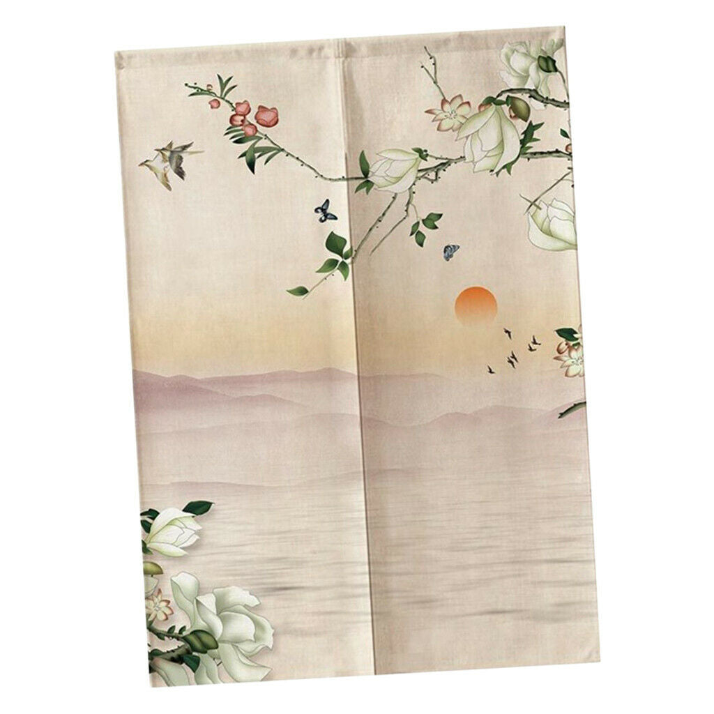 Chinese Door Curtain Japanese Noren Doorway Curtain Room Divider D_33x35inch