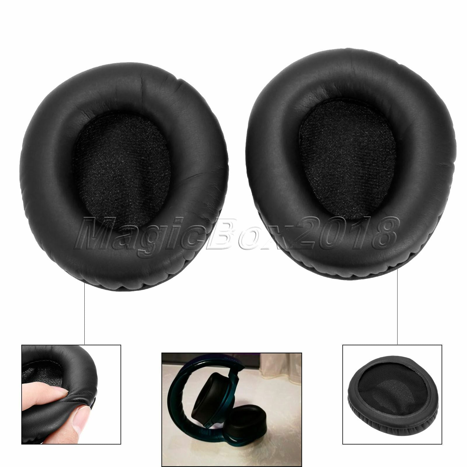 Replacement EarPads Ear Pad Cushions for Sony MDR-100ABN MDR-100AAP MDR-100A