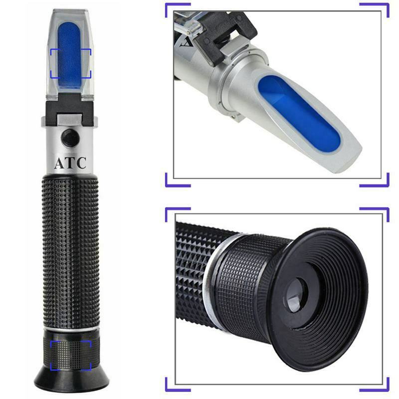 Salinity Refractometer For Seawater And Marine Fishkeeping Aquarium 0-100 Ppt D1